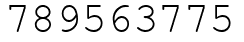 Число 789563775.