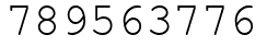 Число 789563776.