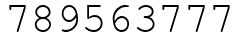 Число 789563777.