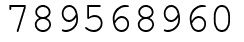 Число 789568960.