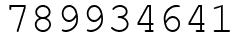 Число 789934641.