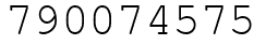 Число 790074575.