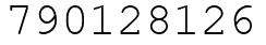 Число 790128126.