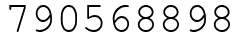 Число 790568898.