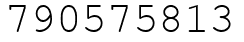 Число 790575813.