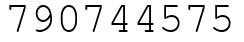 Число 790744575.