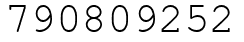 Число 790809252.