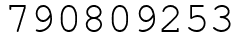 Число 790809253.