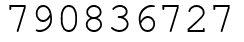 Число 790836727.