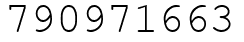 Число 790971663.