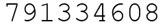 Число 791334608.