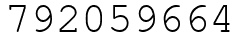 Число 792059664.