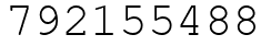 Число 792155488.