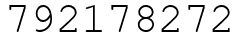 Число 792178272.
