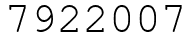Число 7922007.