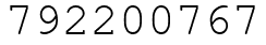 Число 792200767.