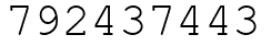 Число 792437443.