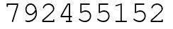 Число 792455152.