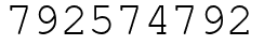 Число 792574792.