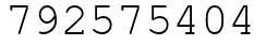 Число 792575404.
