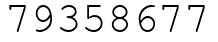 Число 79358677.