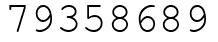 Число 79358689.