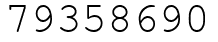 Число 79358690.