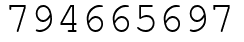 Число 794665697.