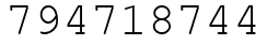 Число 794718744.