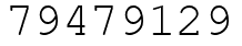 Число 79479129.