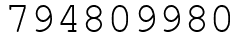 Число 794809980.
