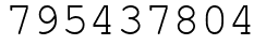 Число 795437804.