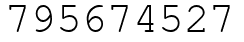 Число 795674527.