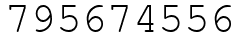 Число 795674556.