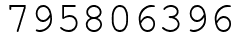 Число 795806396.
