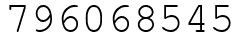 Число 796068545.