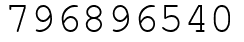 Число 796896540.