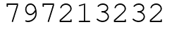 Число 797213232.