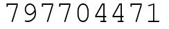 Число 797704471.