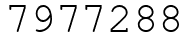 Число 7977288.