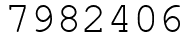 Число 7982406.