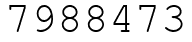 Число 7988473.