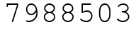 Число 7988503.