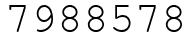 Число 7988578.