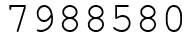 Число 7988580.