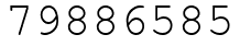 Число 79886585.