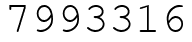 Число 7993316.