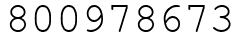 Число 800978673.