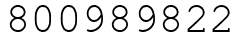 Число 800989822.