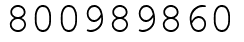 Число 800989860.